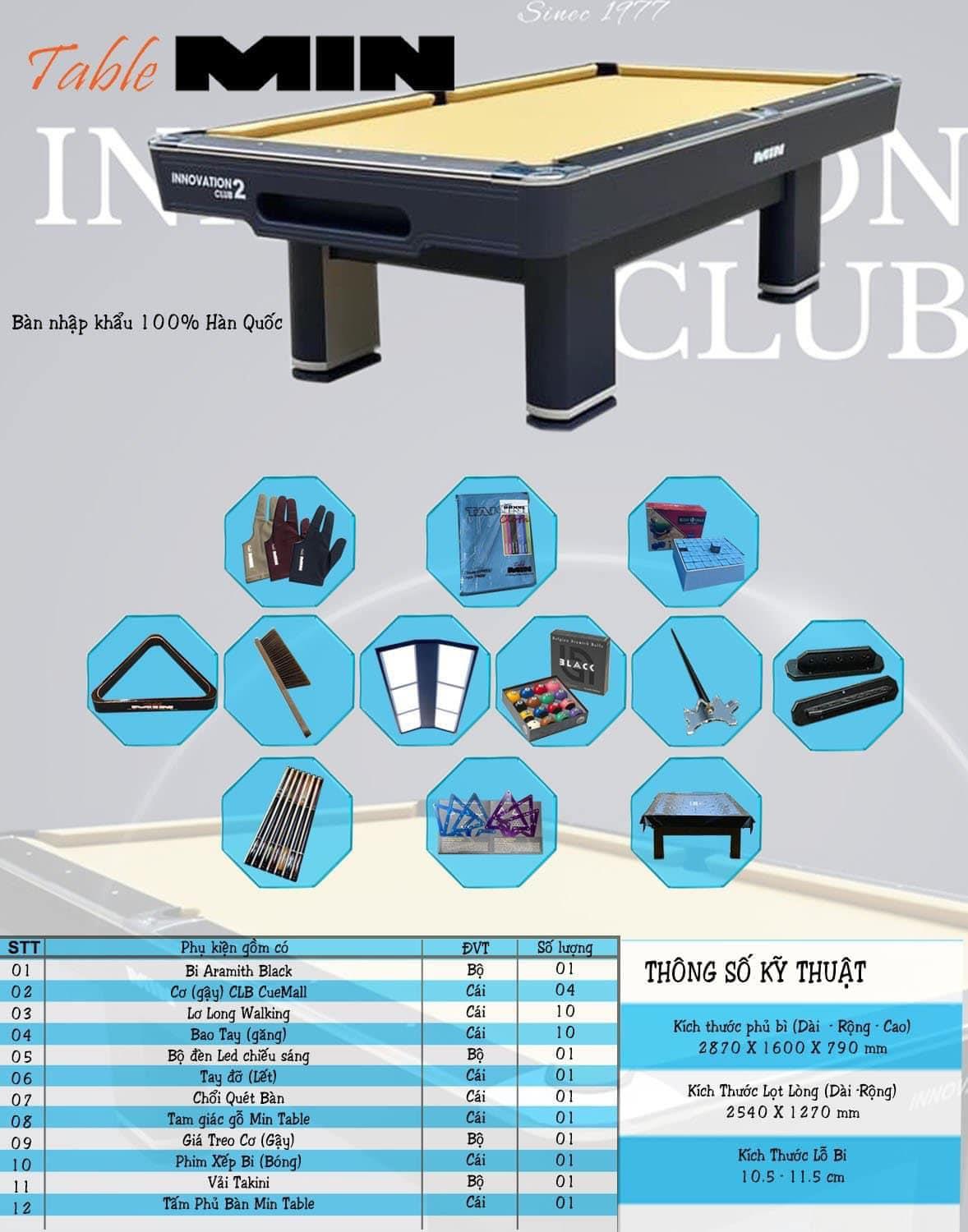 Bàn Min innovation 2 club